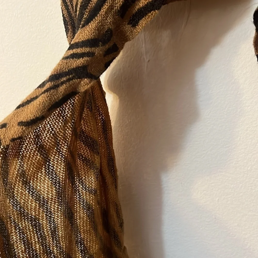 Animal print scarf mob wife